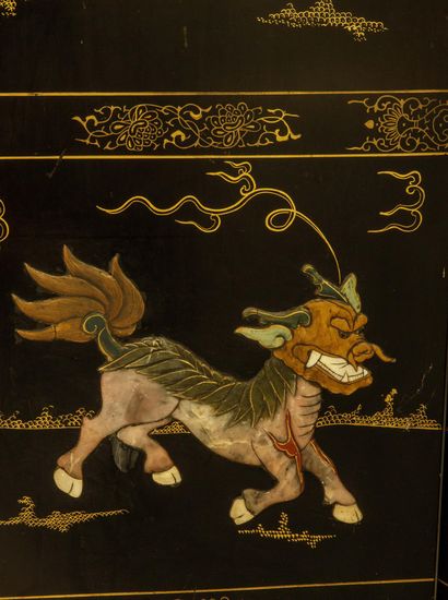 CHINA, 20th century
Folding screen made of...