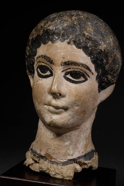 Egypt—Probably Roman period
Painted stucco...