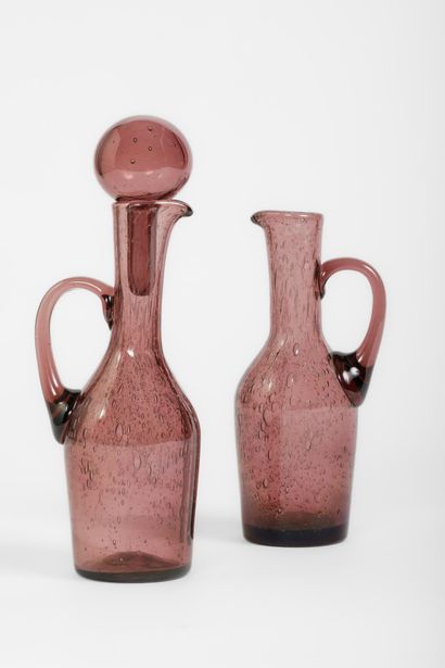 BIOT
Pair of small liqueur decanters made...