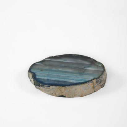 Polished agate geode used as an ashtray 
3...