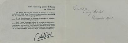 André HAMBOURG (1909–1999)
Painter in Venice,...