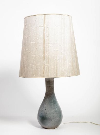 Living room lamp made of glazed stoneware...