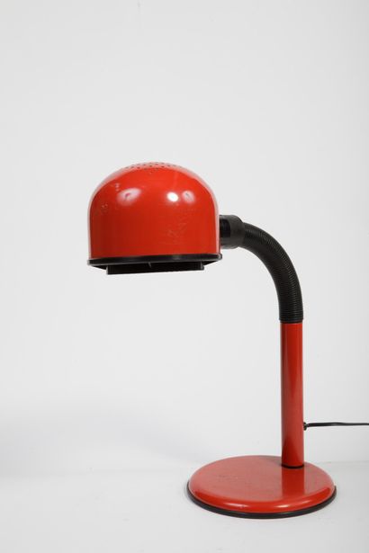 Lampe de bureau orientable en métal laqué...
