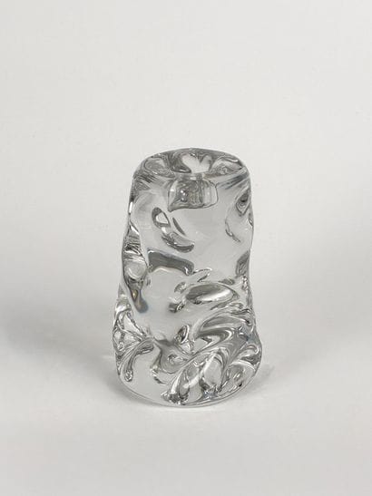 BACCARAT
Bougeoir en cristal moulé en creux...