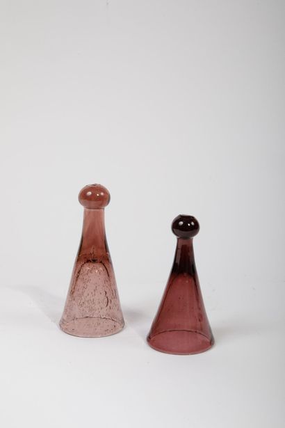 BIOT
Pair of small liqueur decanters made...