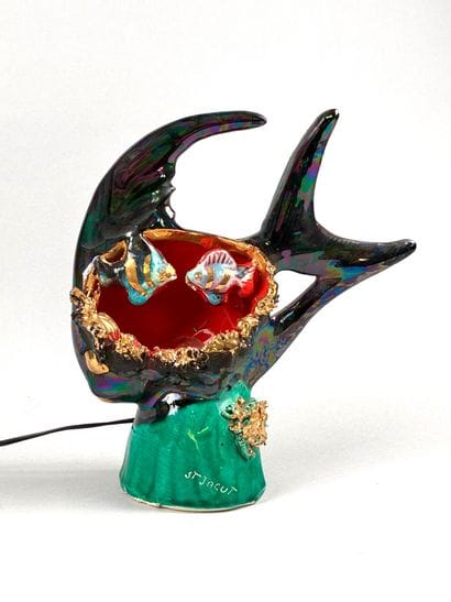 In the Style of Vallauris 
SAINT JACUT
Polychrome...