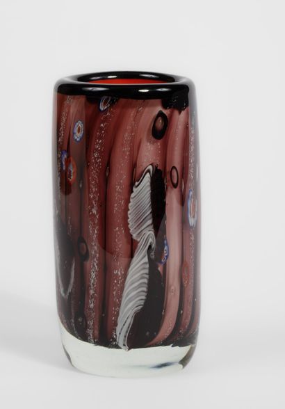 In the MURANO Style
Glass vase with millefiori...
