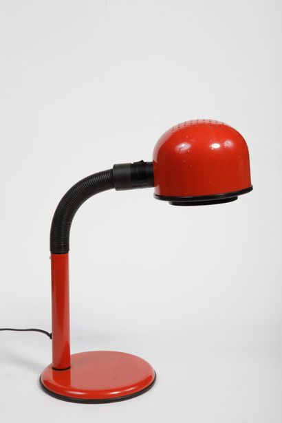Lampe de bureau orientable en métal laqué...
