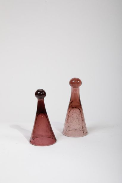 BIOT
Pair of small liqueur decanters made...