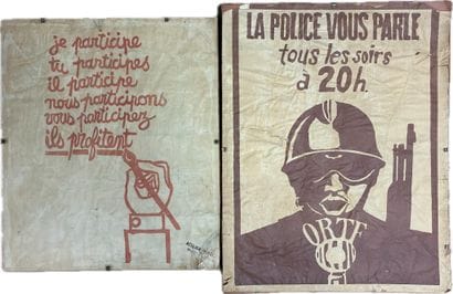 Ensemble de deux affiches Mai 1968
En état...