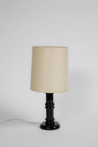 Living room lamp, with a black-lacquered...