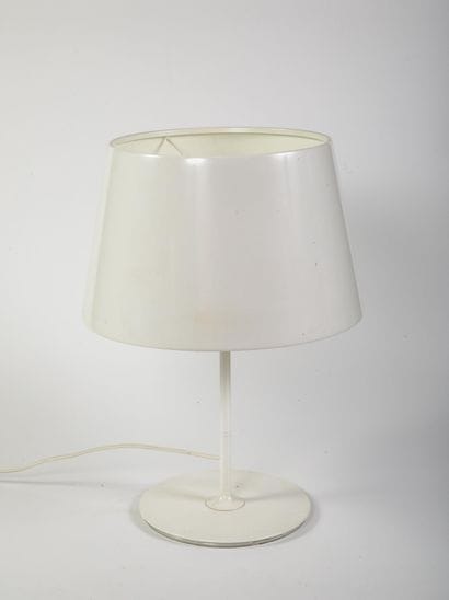 IKEA 
Importante lampe en métal laqué blanc...