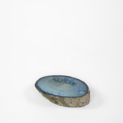 Polished agate geode used as an ashtray 
3...