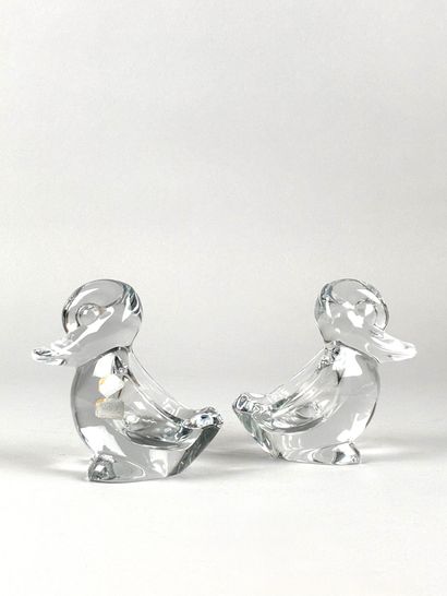 ART VANNES
Paire de vide-poches en cristal...