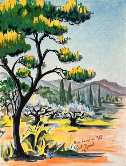 Paul RICARD (1909-1997)
Paysage de Provence...