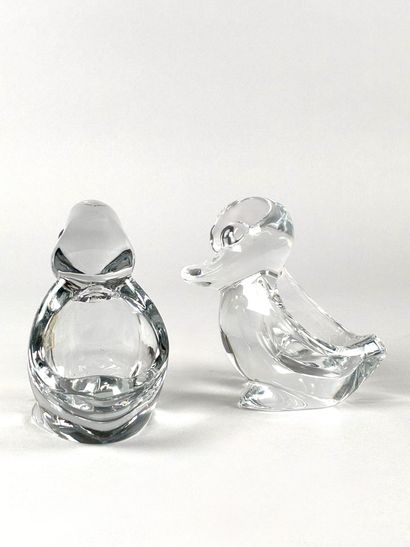 ART VANNES
Paire de vide-poches en cristal...