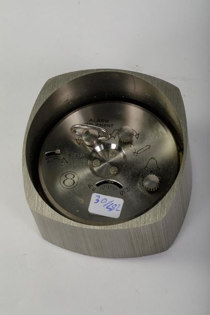 LANCEL
Pendulette 8 jours en acier brossé,...
