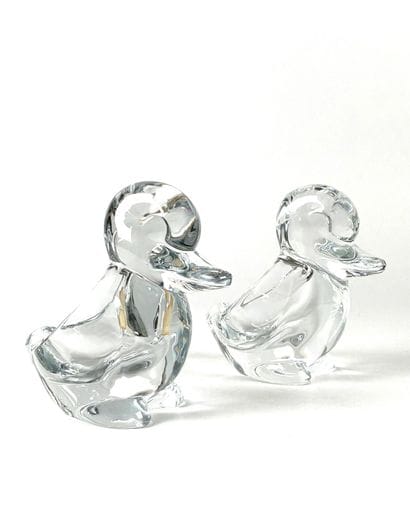 ART VANNES
Paire de vide-poches en cristal...