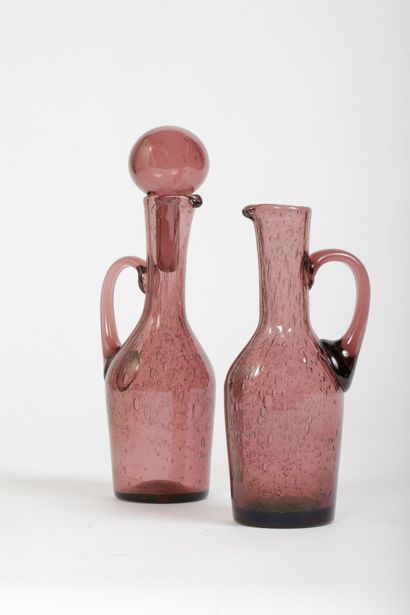 BIOT
Pair of small liqueur decanters made...