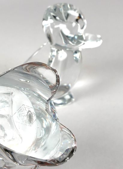 ART VANNES
Paire de vide-poches en cristal...