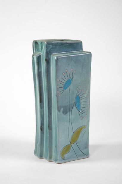 VAL THORENS
Vase en céramique émaillée bleu...