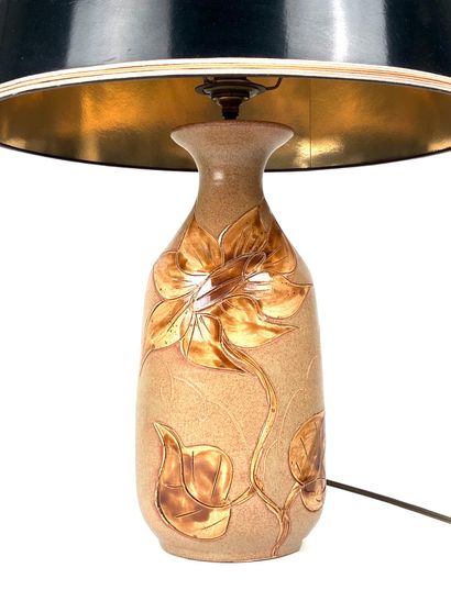 Vallauris France 
Grand vase monté en lampe...