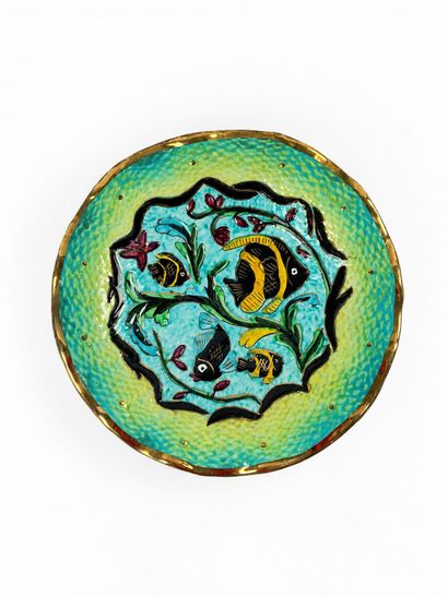 In the Vallauris Style
Large polychrome enameled...