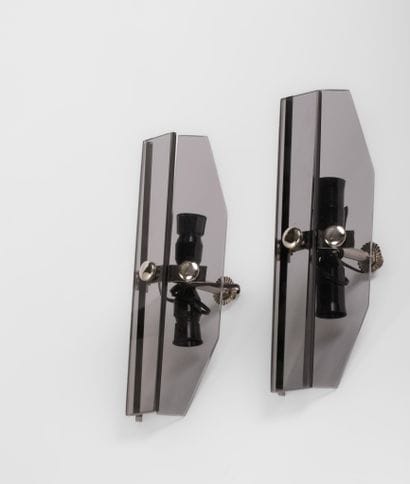 VECA MILANO, édition FONTANA ARTE
Paire d'appliques...