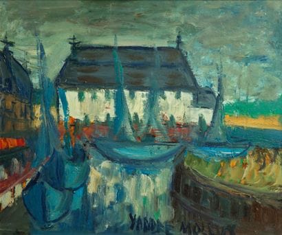 Yves André MOLEUX (1906-?)
Marine (Honfleur)
Huile...