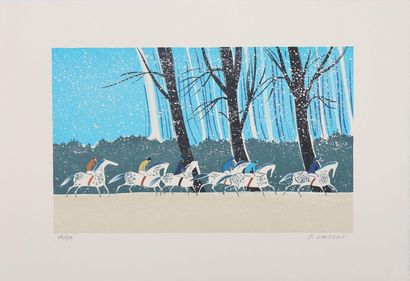 Serge LASSUS (1933-)
Cavaliers en hiver,...