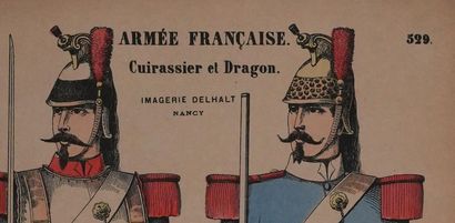 Imagerie Delhalt
L'armée française, Le cuirassier...