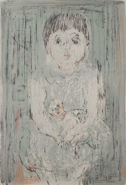 André COTTAVOZ (1922-2012)
Petite fille à...