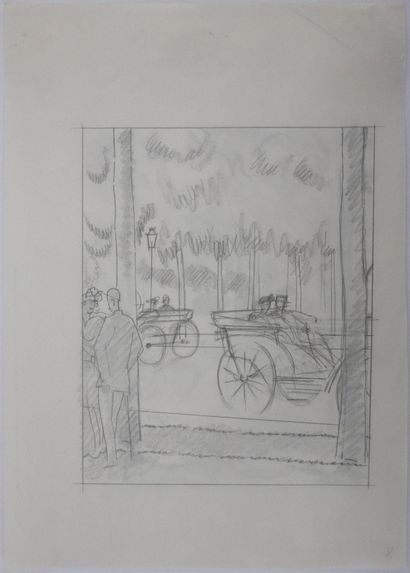Jean-Emile LABOUREUR (1877-1943)
Les calèches,...