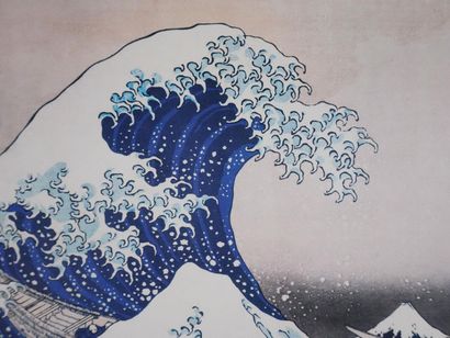 Katsuhika HOKUSAI (1760 -1849)
Sous la grande...