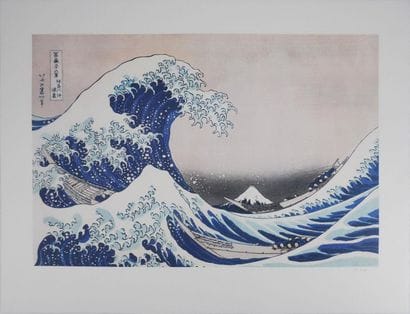 Katsuhika HOKUSAI (1760 -1849)
Sous la grande...
