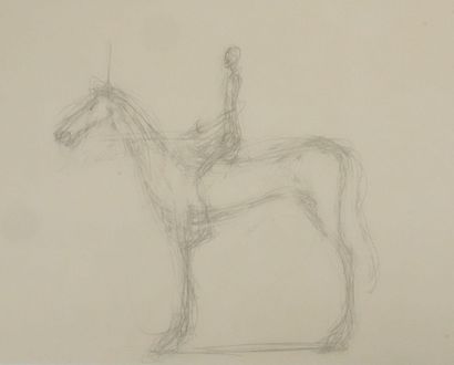 Alberto GIACOMETTI (1901-1966)(d'après)
Cavalier...