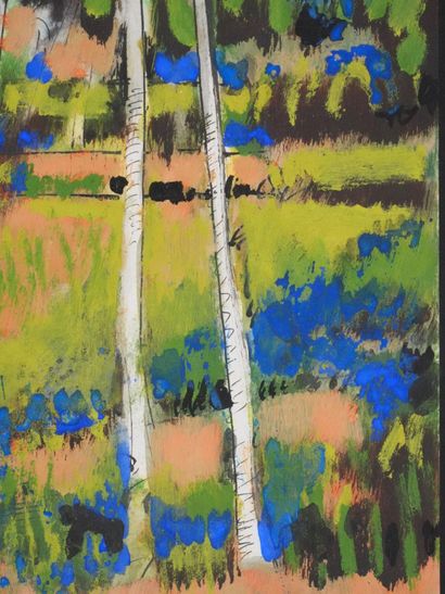 Maurice GENIS (1925-2013)
Les palmiers
Gouache...