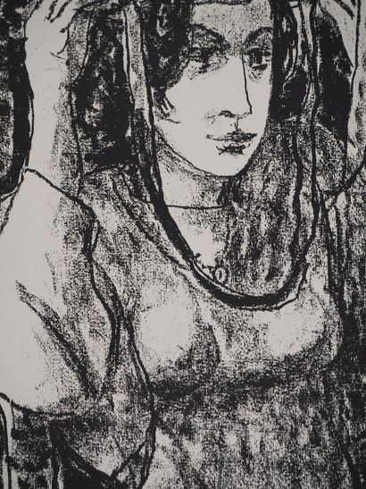 Leopoldo PRESAS (1915-2009)
Femme au chapeau,...