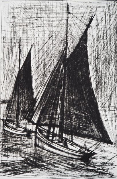 Bernard BUFFET (1928-1999)
Les voiles noires,...