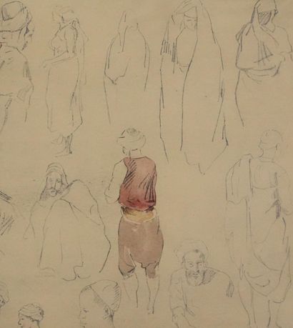 Eugène DELACROIX (1798-1863) (d'après) 
Etudes...