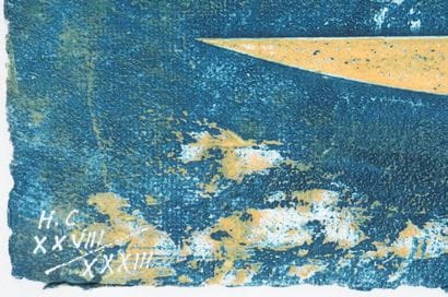 Henri BAVIERA (1934-)
Soleil sur fond bleu,...