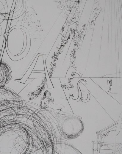 Salvador DALI (1904-1989)
Hommage à Léonard...