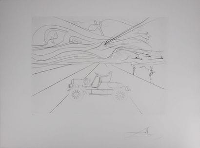 Salvador DALI (1904-1989)
Hommage à Léonard...