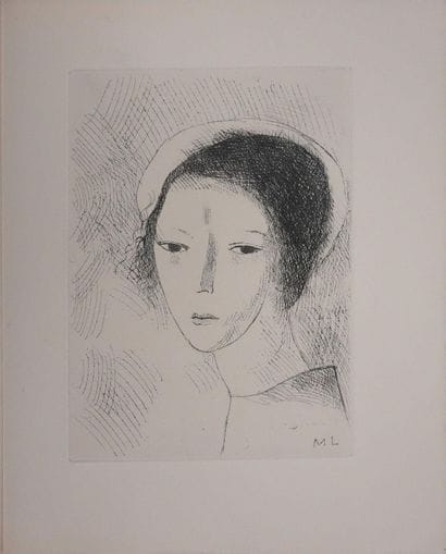 Marie LAURENCIN (1883-1956)
Tête de jeune...