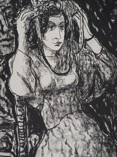 Leopoldo PRESAS (1915-2009)
Femme au chapeau,...