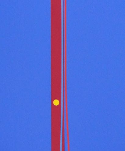 Claude BELLEUDY (1938-)
Ligne rouge sur fond...
