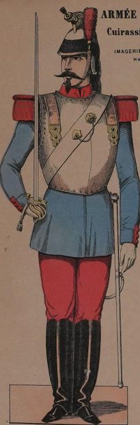 Imagerie Delhalt
L'armée française, Le cuirassier...