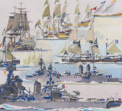MARIN MARIE (1901–1987)
The Ship Gloire (2nd-class...