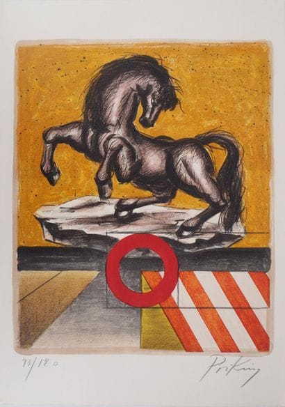 Franz PRIKING (1929-1979)
Cheval Fantastique...