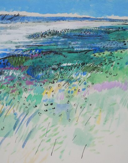 Maurice GENIS (1925-2013)
Les falaises au...
